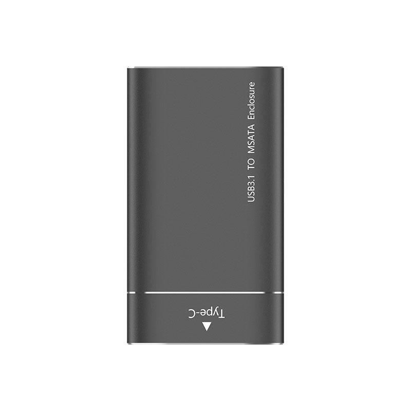 Caja de Disco Duro Sólido Móvil SSD de Aleación de Aluminio Transfronteriza con Transmisión de Alta Velocidad, Protocolo NVME, MSATA a USB3.1