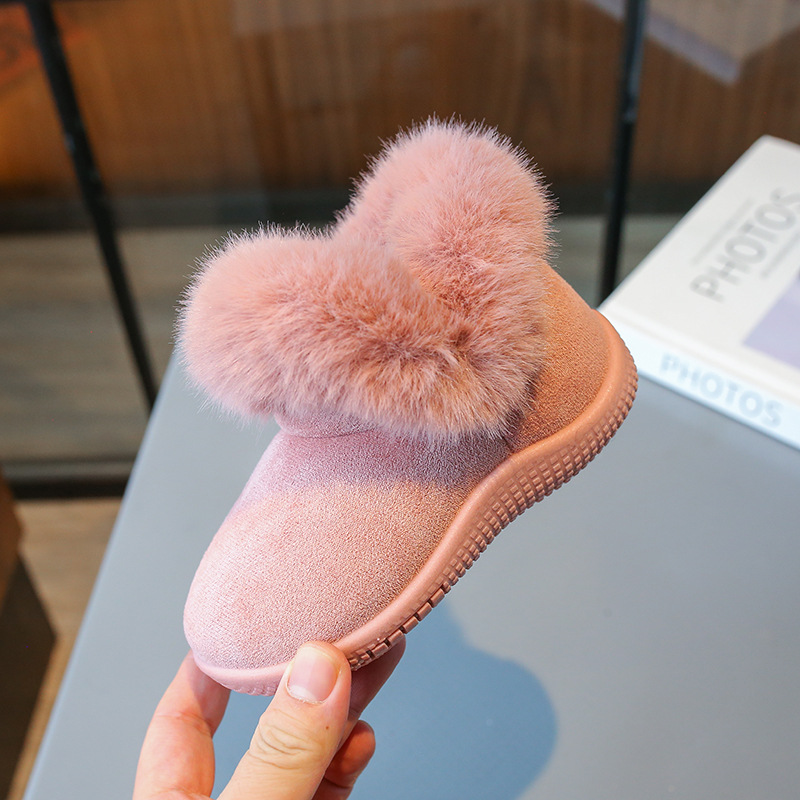 Kinderschneestiefel 2023 Winter Neue Mode Herren- und Damenbabys 0-3 Jahre alt Plüsch verdickte warme weiche Sohle_voghion.com