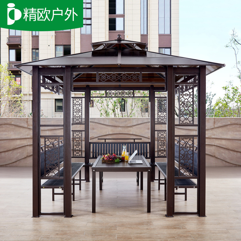 Source manufacturer Rome tent outdoor leisure pavilion villa Courtyard New Chinese awning garden outdoor pavilion