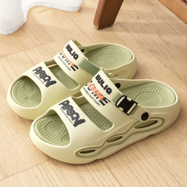 メンズ厚底下駄、夏用アウター、滑り止め、柔らかい底、音が鳴らない、臭わない、うんちを踏んでいるような感触、アウトドアドライビングサンダル|undefined
