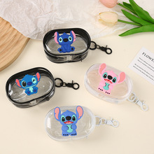 星际宝贝史迪仔零钱包充电器数据线收纳包便携随身外出耳机收纳包