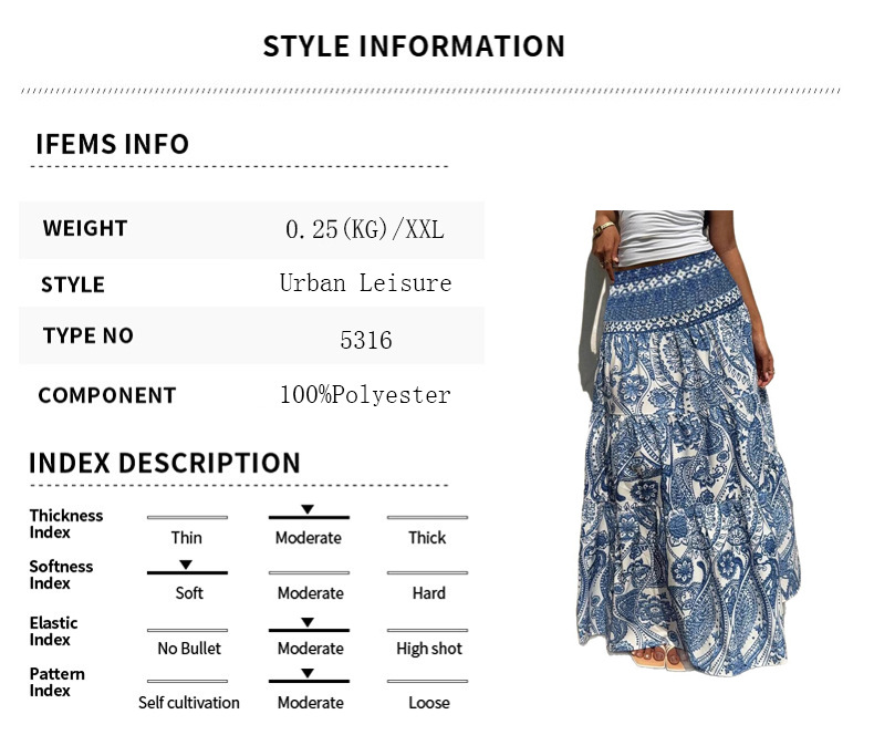 European And American Cross-border Foreign Trade Women's Clothing, New Holiday Casual Bohemian Style Printed Long_ecoleips.com