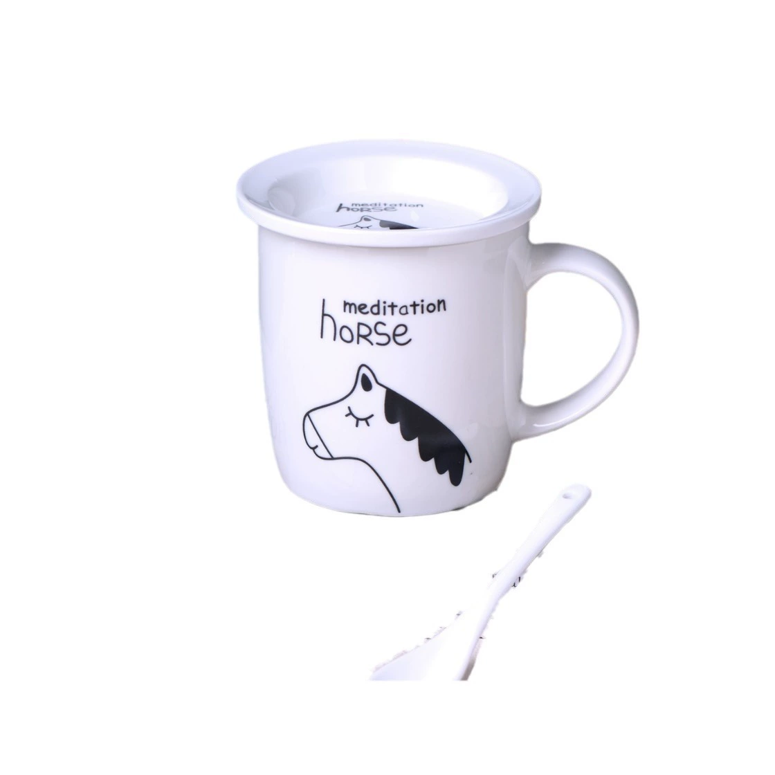 Креативная кружка Twelve Zodiac Mark Cup Cartoon Stick Figure керамическая чашка для завтрака офисная чашка для кофе и молока с крышкой