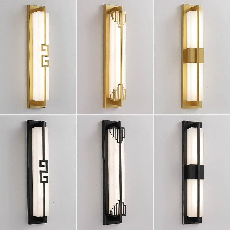 Modern and minimalistic travel sconce for living room for bed, Chinese style