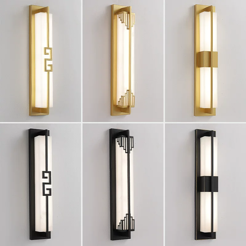 Modern and minimalistic travel sconce for living room for bed, Chinese style