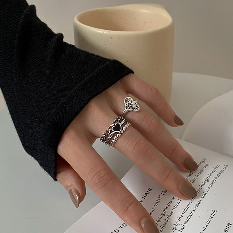 Open Love Heart Ring Female SpecialInterest Design Affordable Luxury Fashion Refined Personalized Retro HighGrade Temperament Fashionpicture14