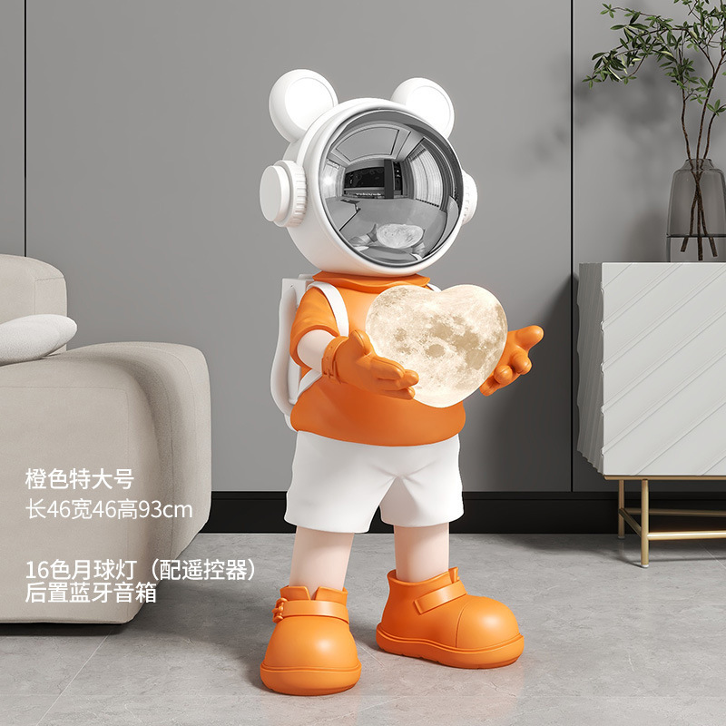 宇宙飛行士宇宙飛行士月球灯大型着地装飾品客間寝室ホテル会移転プレゼント