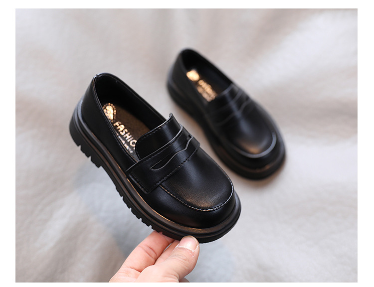 Children's Leather Shoes Spring And Autumn British Style Black Girls Single Shoes Children's Fashion Princess Shoes display picture 2