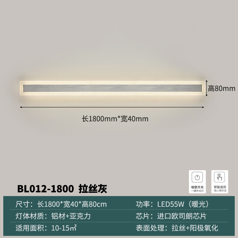1.8 meters long anodized high-grade gray wire drawing