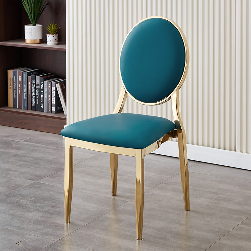 Mesa y silla de comedor multifuncional moderna simple boda gran reunión banquete silla de respaldo mesa y silla de comedor de hotel familiar