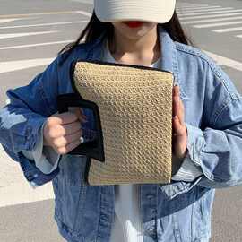 手提包包2026夏季新款草编菜篮子小包包百搭饭盒包手拎包零钱包厂