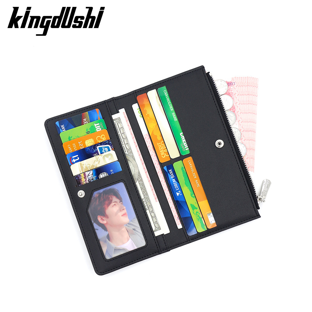 Nuevo tipo de cartera larga para hombres retro multifuncional europea y americana tarjeta multifuncional cartera pu simple cartera de hombres al por mayor