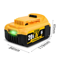 DeWaltツール電池リチウム電池18V 20V徳偉MAX XR DCB205 DCB200電池を交換する