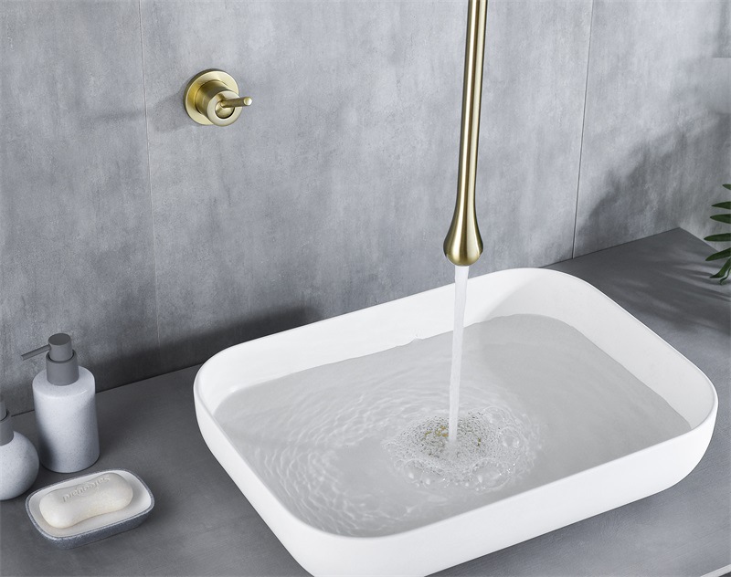 Kaiping Youjia Sanitary Ware Creative water Drop Ceiling Faucet, Suspended ceiling faucet, concealed column basin, suspended faucet 30593 undefined