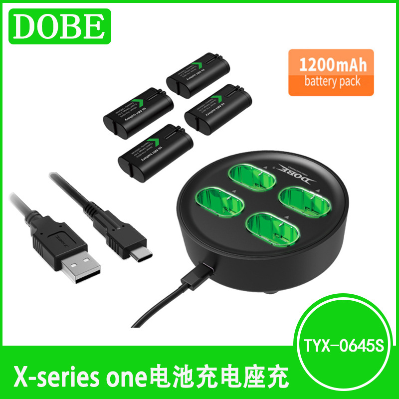 X-Series Wireless Controller Battery Pack Charger One Controller Battery Charger Comes with 4 1200Mah Batteries