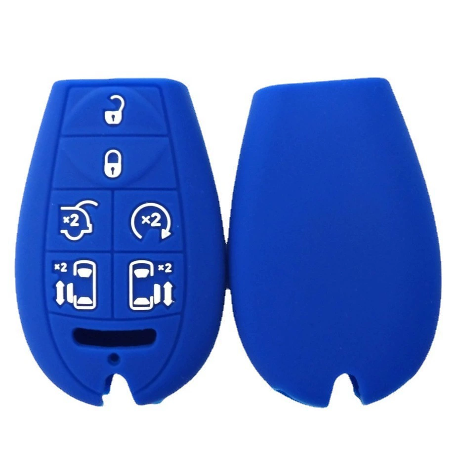 Применимо к силиконовым защитным чехлом для ключей Jeep 6-Key Chrysler, силиконовый защитный чехол для ключей