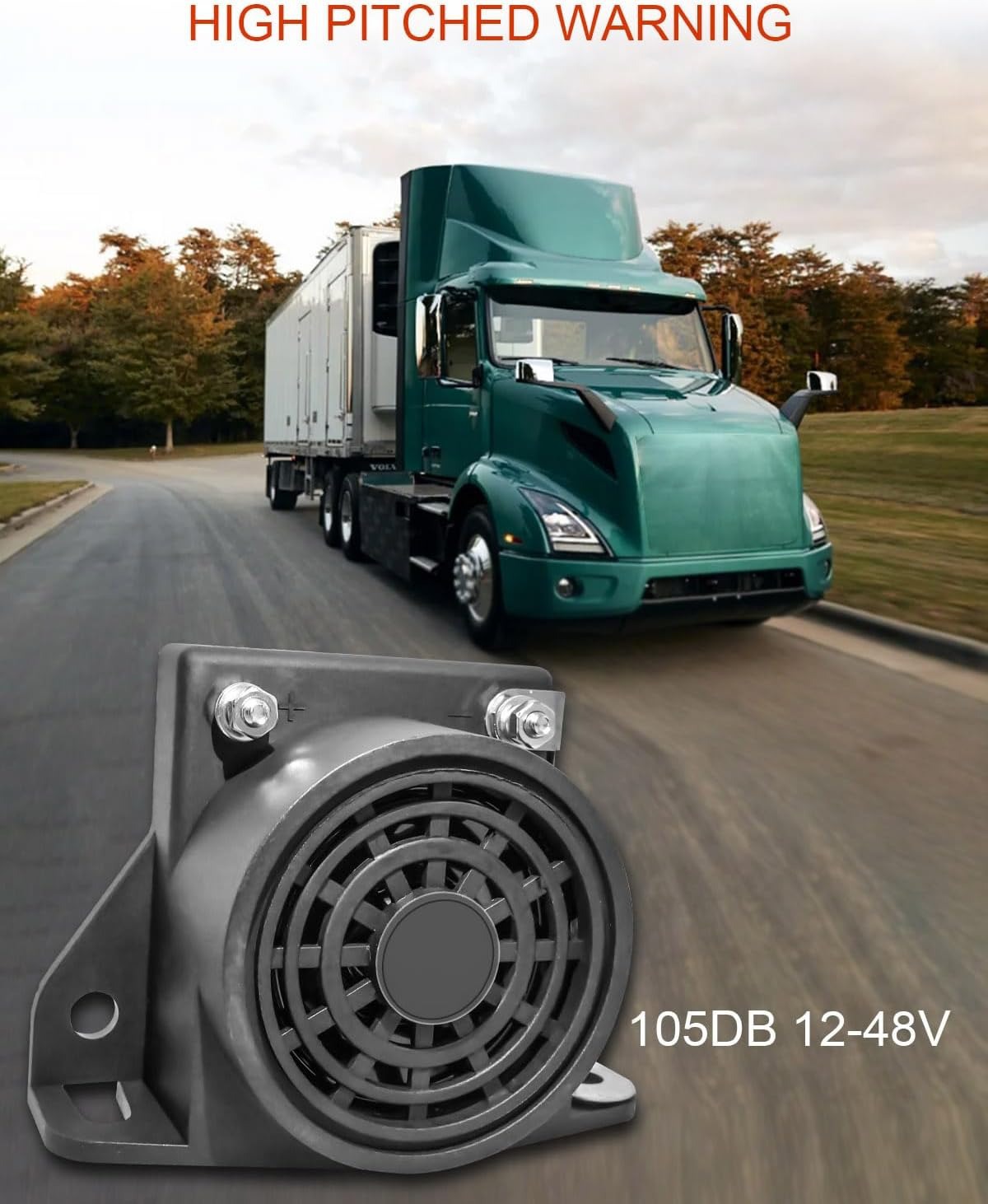 Waterproof Reversing Horn Can Be Used as a 12-80Valarmip67Siren Suitable for Truck Reversing Tweeter