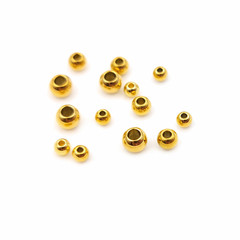 Stainless steel DIY jewelry accessories vacuum-mounted gold-plated beads with rose gold scattered beads 2-12mm specification