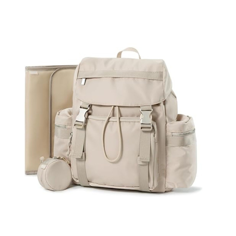 Diaper Bag Backpack Insulated Pocket Waterproof Travel Essential Baby Bag with Diaper Changing Pad Pacifier Case and Shoulder Strap