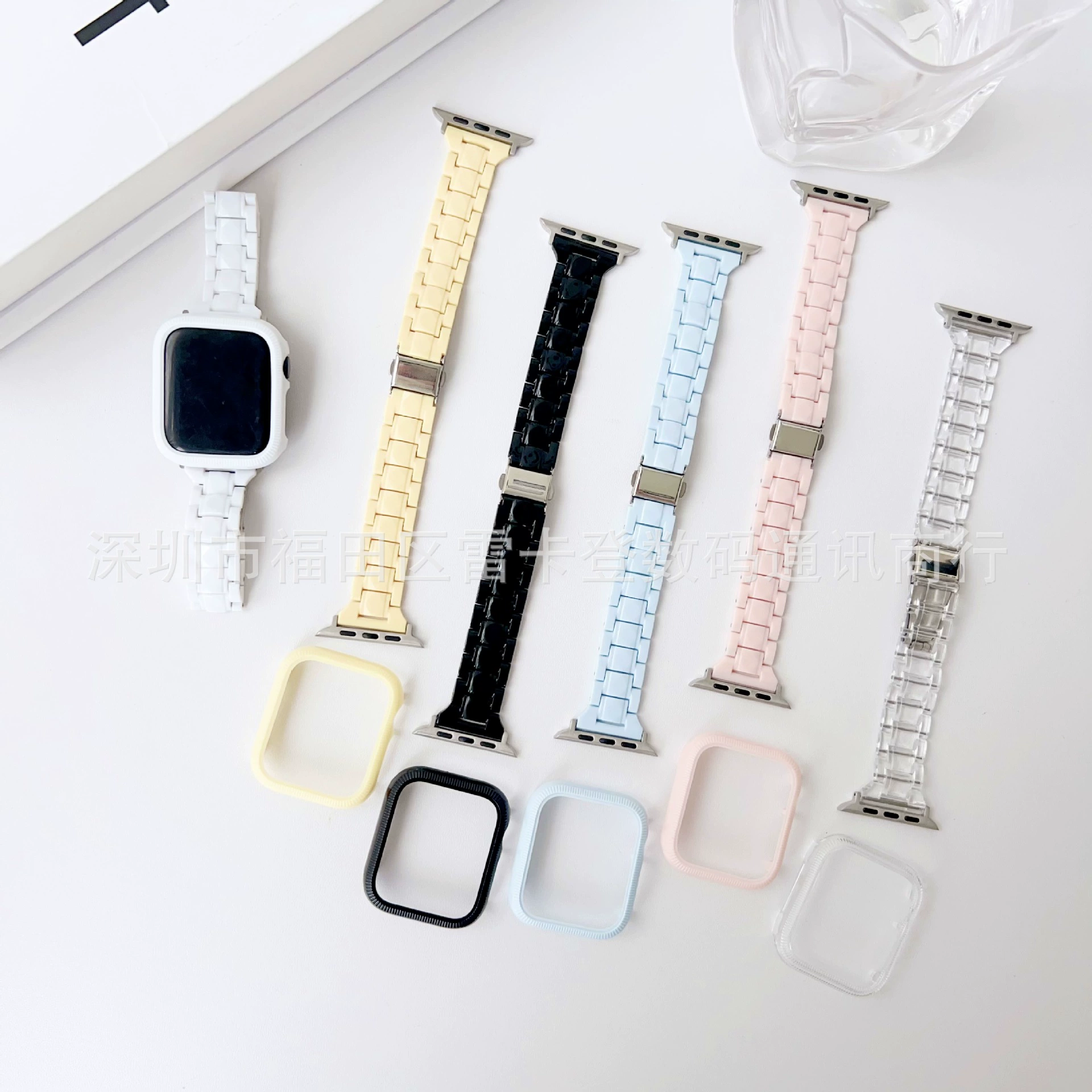 Apple, совместимый браслет, ремешок для часов, чехол, набор
