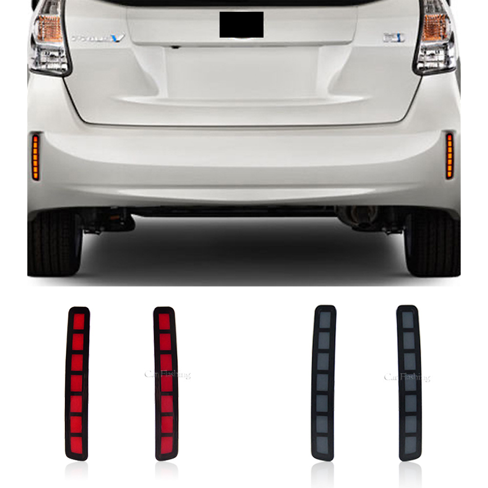 适用于丰田普锐斯NOAH VOXY改装LED专用后杠灯Spade改装LED尾灯