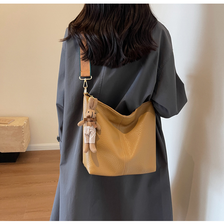 Borsa a secchiello donna grande capacità borsa a tracolla_voghion.com