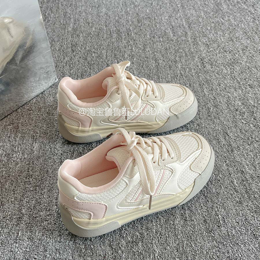 Zapatos blancos de suela gruesa para mujeres 2026 nuevos zapatos de verano zapatos de mujer zapatos casuales transpirables