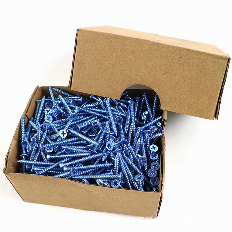 아연 도금 된 크로스 플랫 헤드 셀프 태핑 스크류 고강도 카운터 침몰 헤드 셀프 태핑 레이어드 셀프 태핑 스크류 M4 하드 우드 스크류