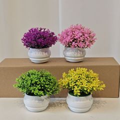 鉢付き模擬鉢植え多肉植物ミラノグラスミニ小型鉢植え家の装飾緑の植物デスクトップ多肉植物の装飾品