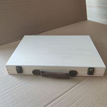 钉做木盒a4纸收纳盒长方形翻盖桌面相册薄型复古手提木箱