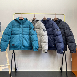 Men's down Cotton Jacket 2024 Winter New Trendy Brand Stylish Hooded Short Lightweight Plus-Size Warm Thickened Winter Coat
