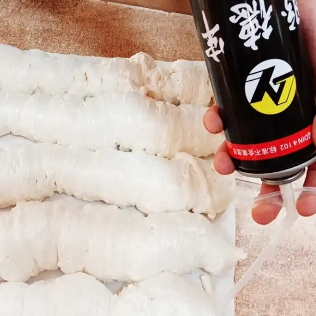 高密度聚氨酯发泡胶门窗工程专用高强度聚氨酯发泡剂门窗填缝剂密
