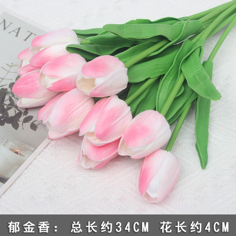 10 flores rosadas bodas flores de seda decoración floral flores falsas hortenida Wenxin Road Artes florales otros