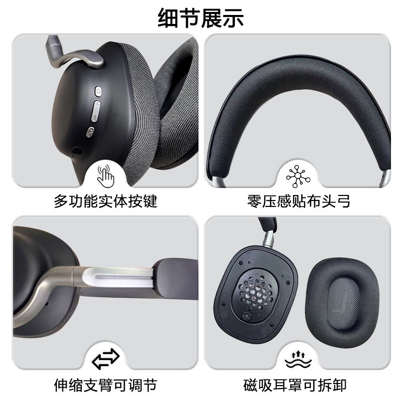 Nuevos auriculares inalámbricos Bluetooth de absorción transfronteriza ANC auriculares desmontables auriculares deportivos de reducción de ruido móvil general 6.0
