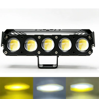 Dual-Color External Modified Headlight, Road – Motorcycle headlights, headlights - five-eye-spotlight-with-cover