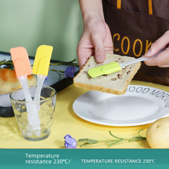 Silicone Scraper Small Plastic Handle Scraper Cream Silicone Scraper Baking Specialty Silicone Spatula Wholesale