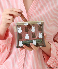 Japanese ins Miffy cute pvc transparent waterproof cosmetic bag wash storage bag portable skin care storage bag
