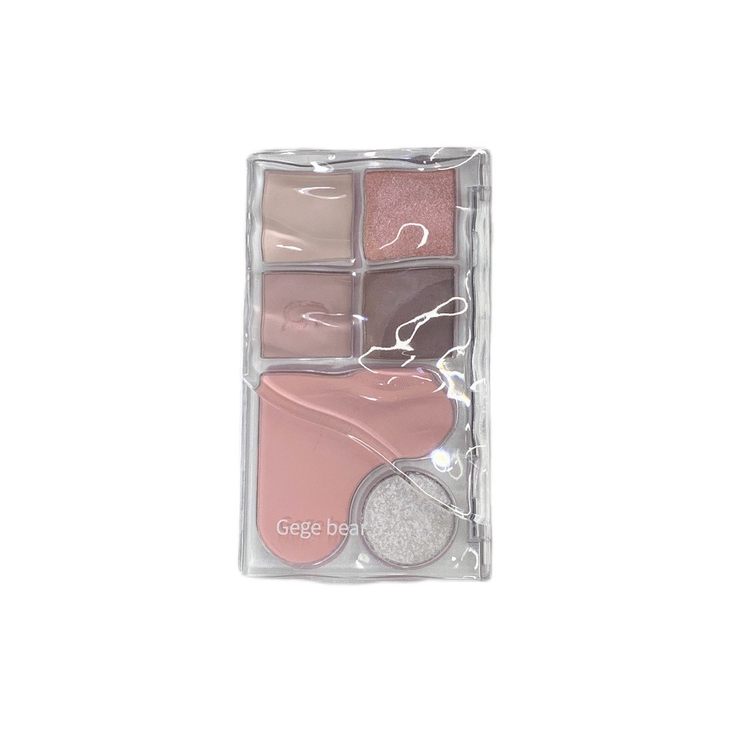 Gege bear light shadow eye shadow integral blush matte eye shadow blush en un disco maquillaje cosmético al por mayor