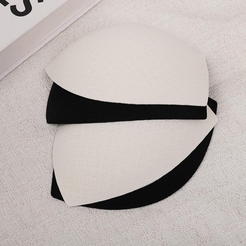 Rongchuang accesorios nylon tela de ocho agujeros invisibles sujetadores ropa interior inserción trajes de baño yoga tela de ocho agujeros algodón pecho al por mayor