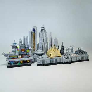 Moc-159740 Building Skyline Parts with 16 Unique Locations in Movie 1724