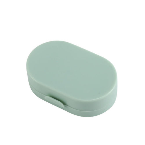 Contact lens box wholesale compact contact lens box mini solid color girl heart care box companion box double storage box