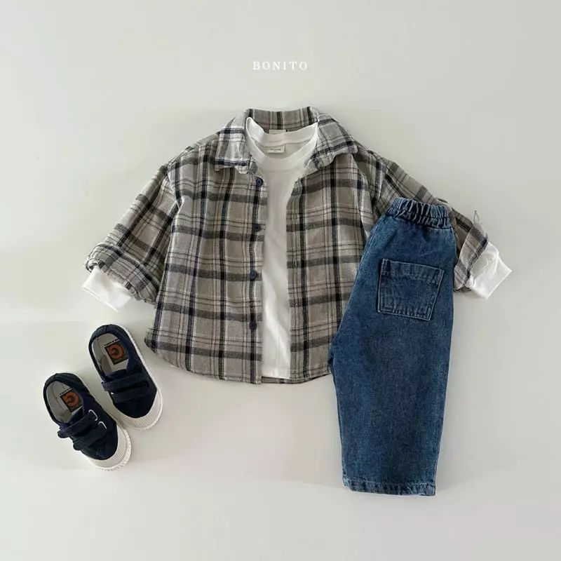Camisa de primavera para niños estilo coreano ropa para niños Rebeca a cuadros ropa de primavera para bebés camisa de solapa para Bebés Ropa de primavera