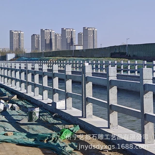 河道河堤石栏杆围栏 花岗岩石材护栏 厂家定制园林景区石桥栏杆