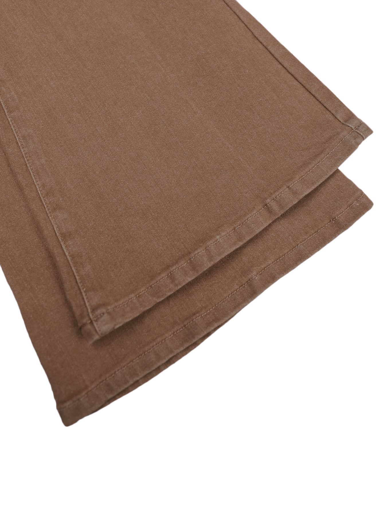 Women's Clothing Brown Flared Denim Jeans For Women, Autumn Slim Fit, Low Waist, Retro Casual Trousers_ecoleips.com