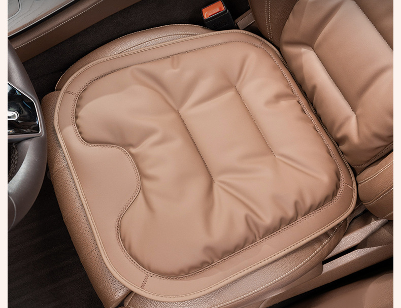 Cross-Border Popular Car Seat Cushion, Breathable Nappa Leather Seat Pad, Soft and Comfortable for All Seasons, Size Three