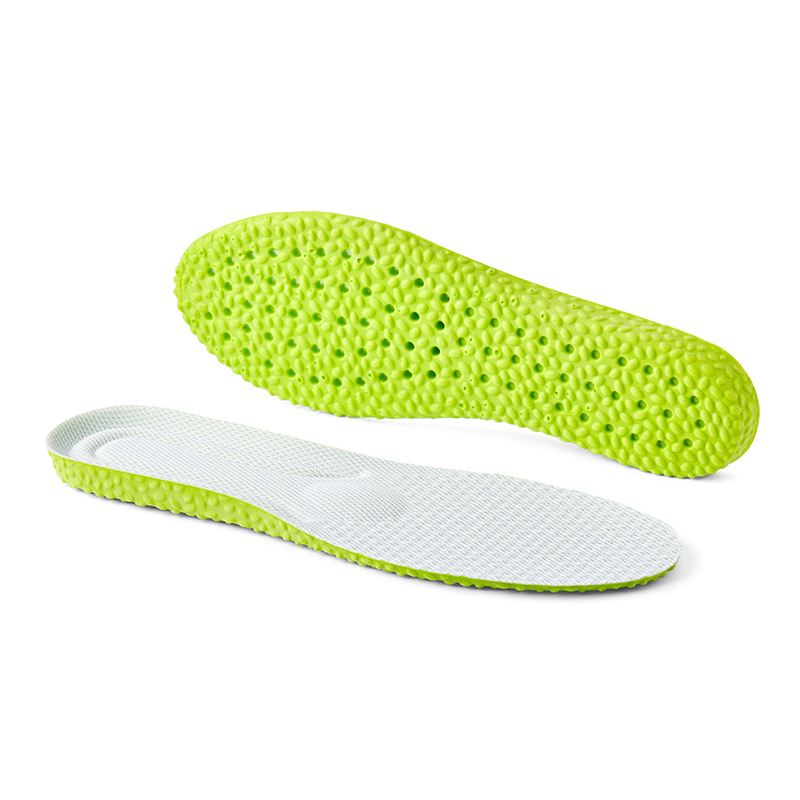 Suave y cómodo deportes plantilla absorción de choque transpirable ajenjo desodorante plantilla pu alta elástica desodorante plantilla al por mayor