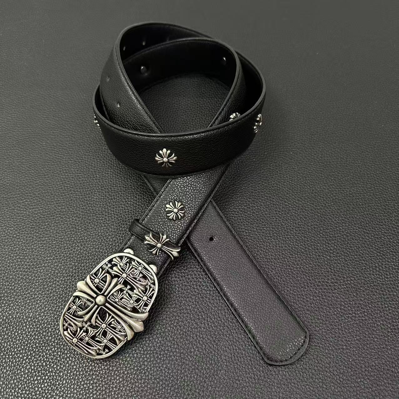 Crowe CH Classic Cross Tombstone Star Style Belt for Men and Women…