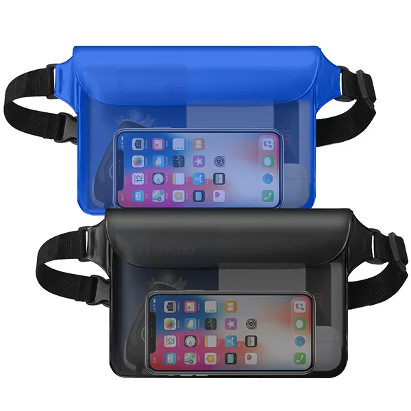 Factory Direct PVC outdoor waterproof waist bag three-layer sealed waist bag waterproof protective cover outdoor swimming drift bag