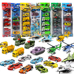 Children's 399 Cartoon Rebound Toy Car City Engineering Military Set Boy's Car Model Hot Sale from Stalls