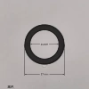 Leather ring black